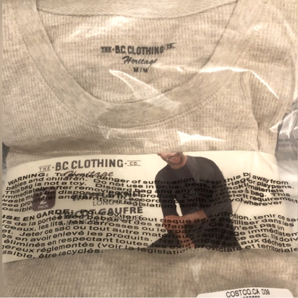 Thermal waffle crewneck package of 2 NWT